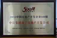 A4、2013中國房地產(chǎn)開發(fā)企業(yè)500強